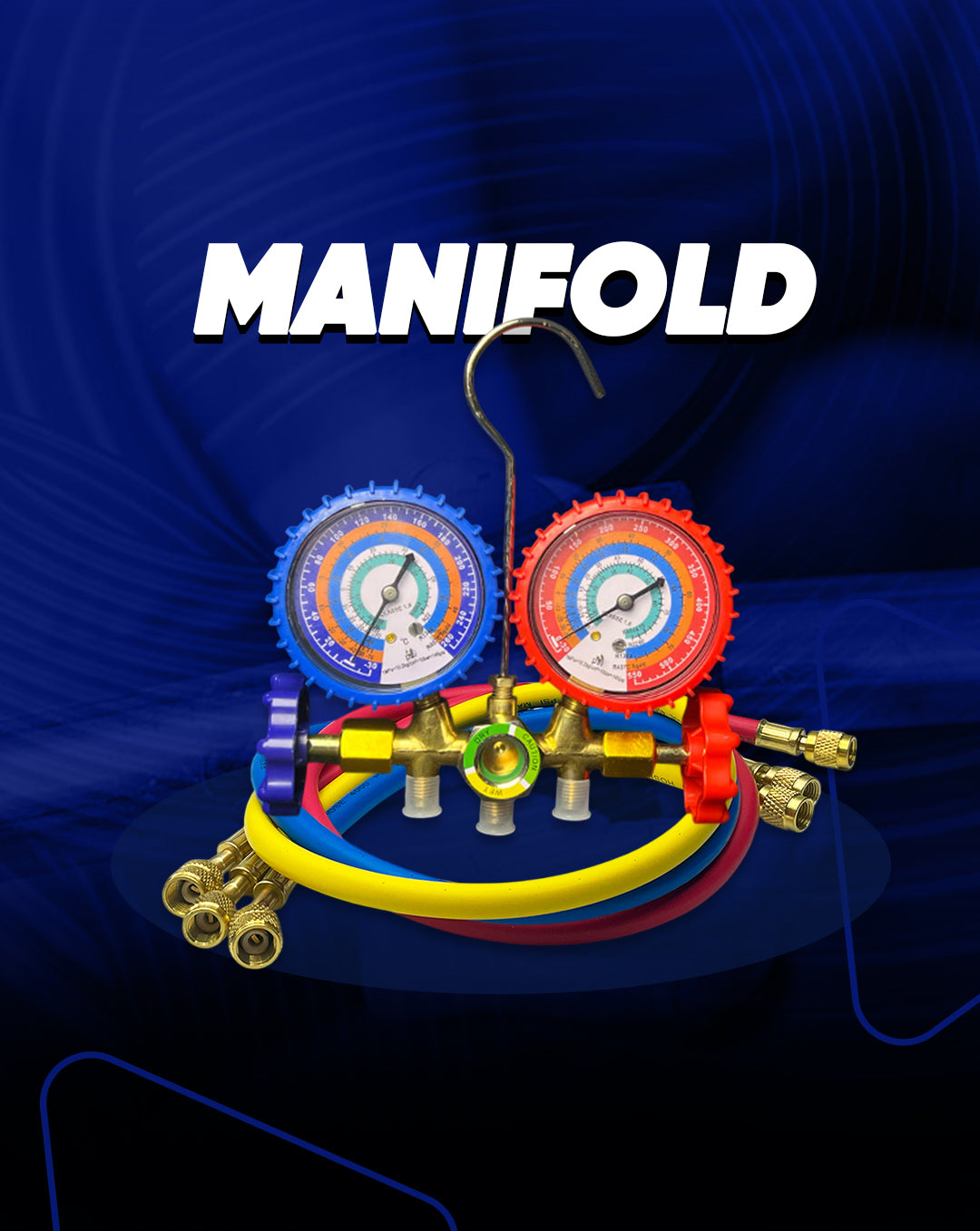 MANIFOLD C/ VISOR DE LIQ. P/ R22,R134A,R404A